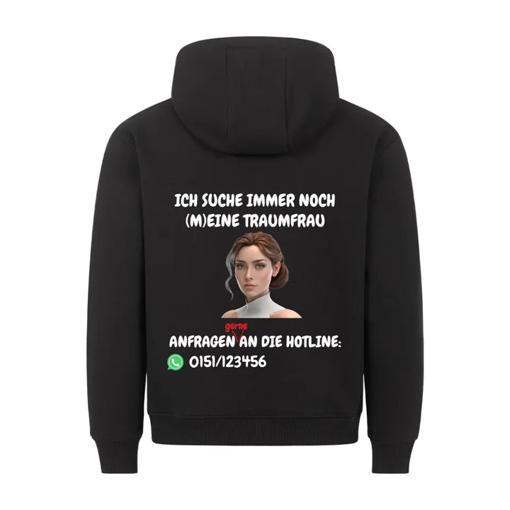 "Suche Traumfrau" - Hoodie Unisex (personalisierbar) - cheerwear