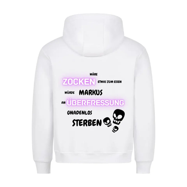 "Überfressen" - Hoodie Unisex (personalisierbar) - cheerwear