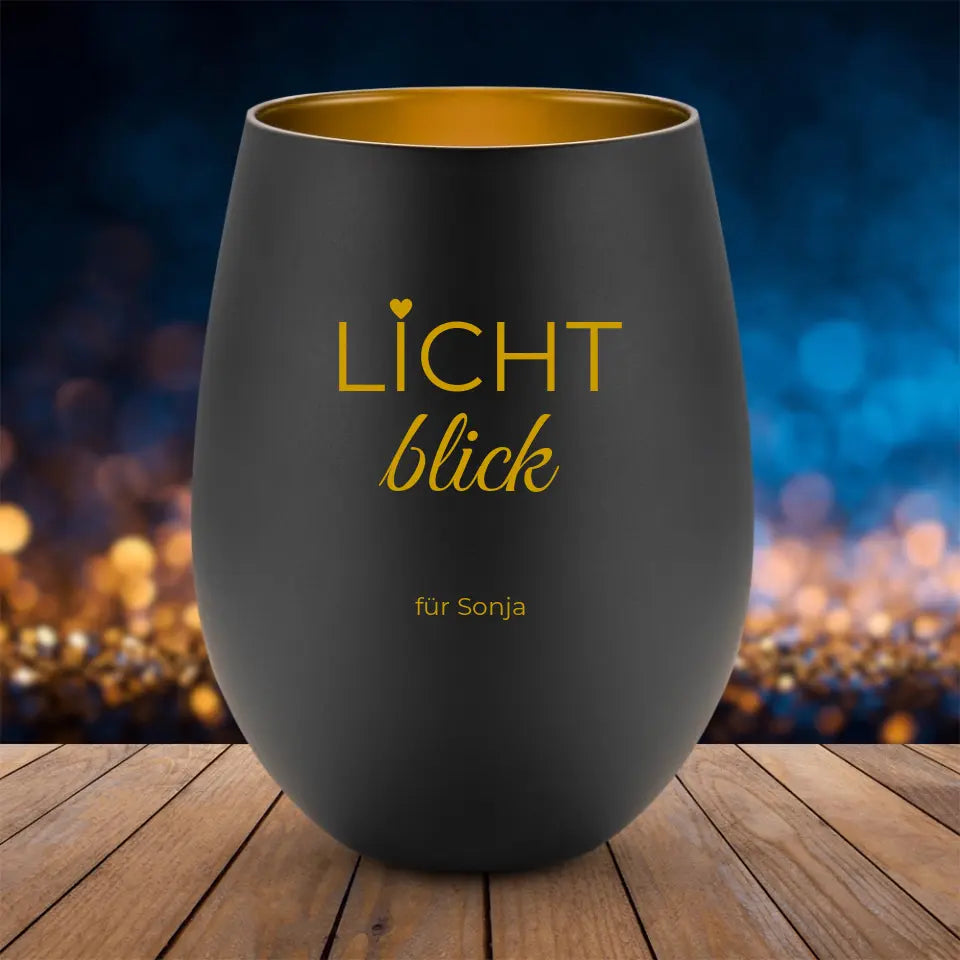 "Lichtblick" - Windlicht (personalisierbar) - cheerwear