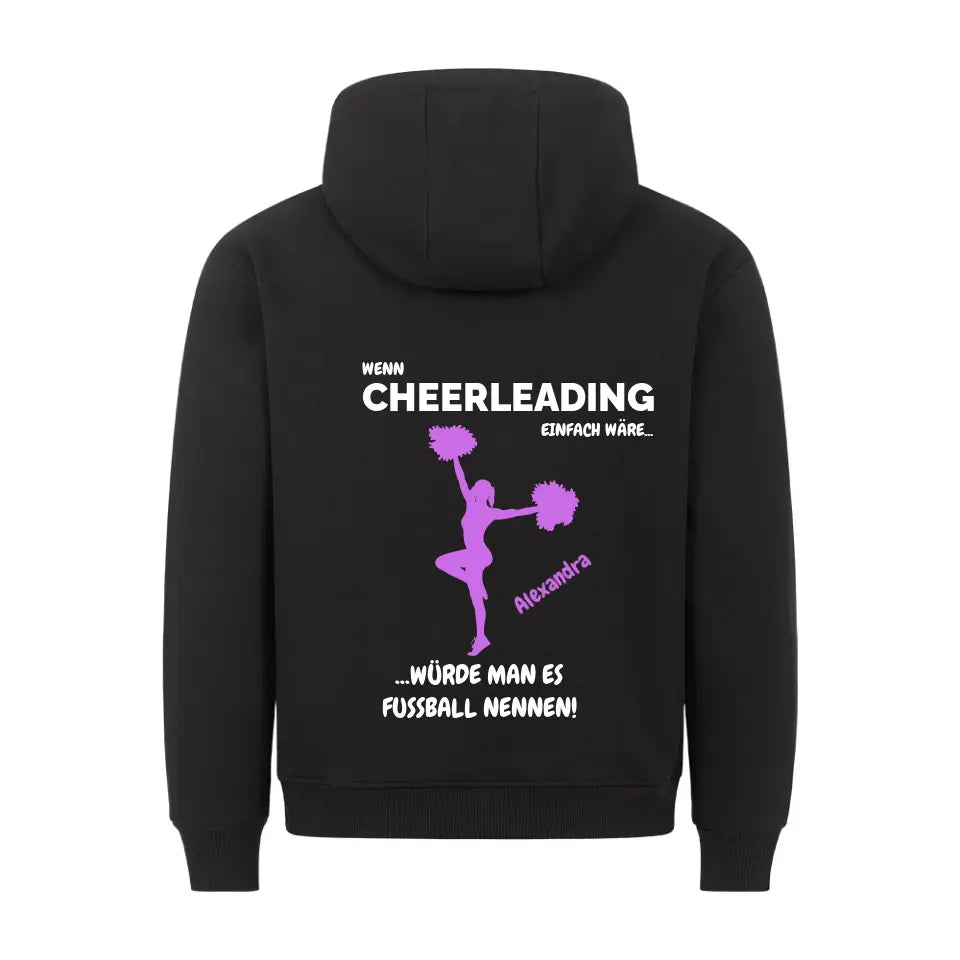 "Cheerleading und Fussball" - Hoodie Unisex (personalisierbar) - cheerwear