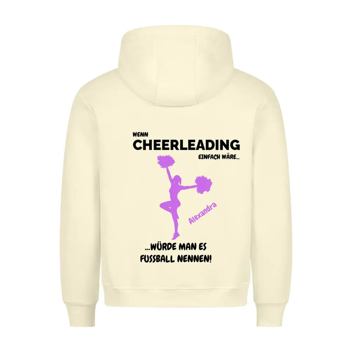 "Cheerleading und Fussball" - Hoodie Unisex (personalisierbar) - cheerwear