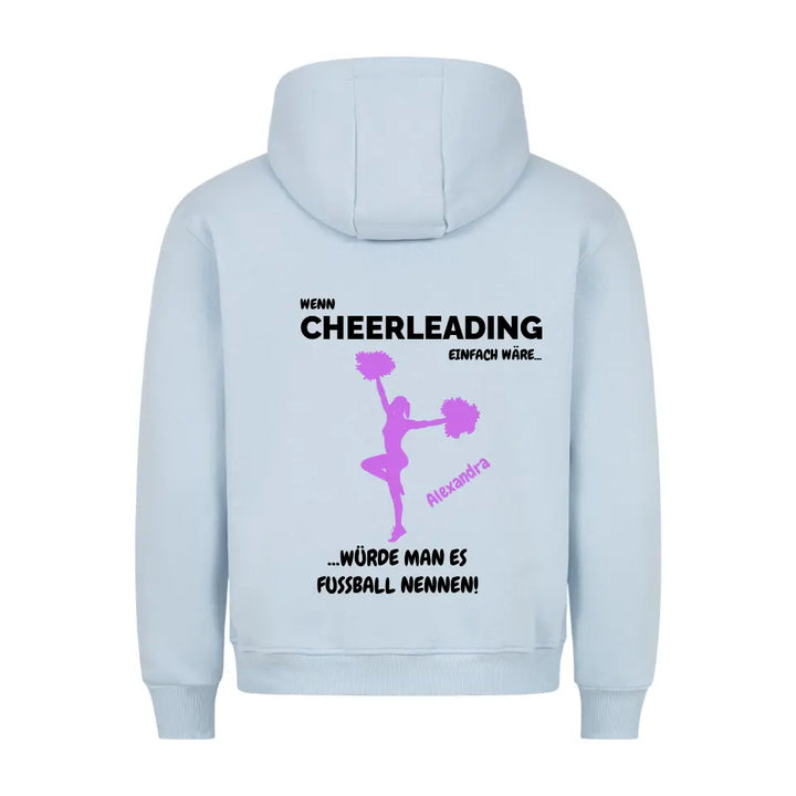 "Cheerleading und Fussball" - Hoodie Unisex (personalisierbar) - cheerwear