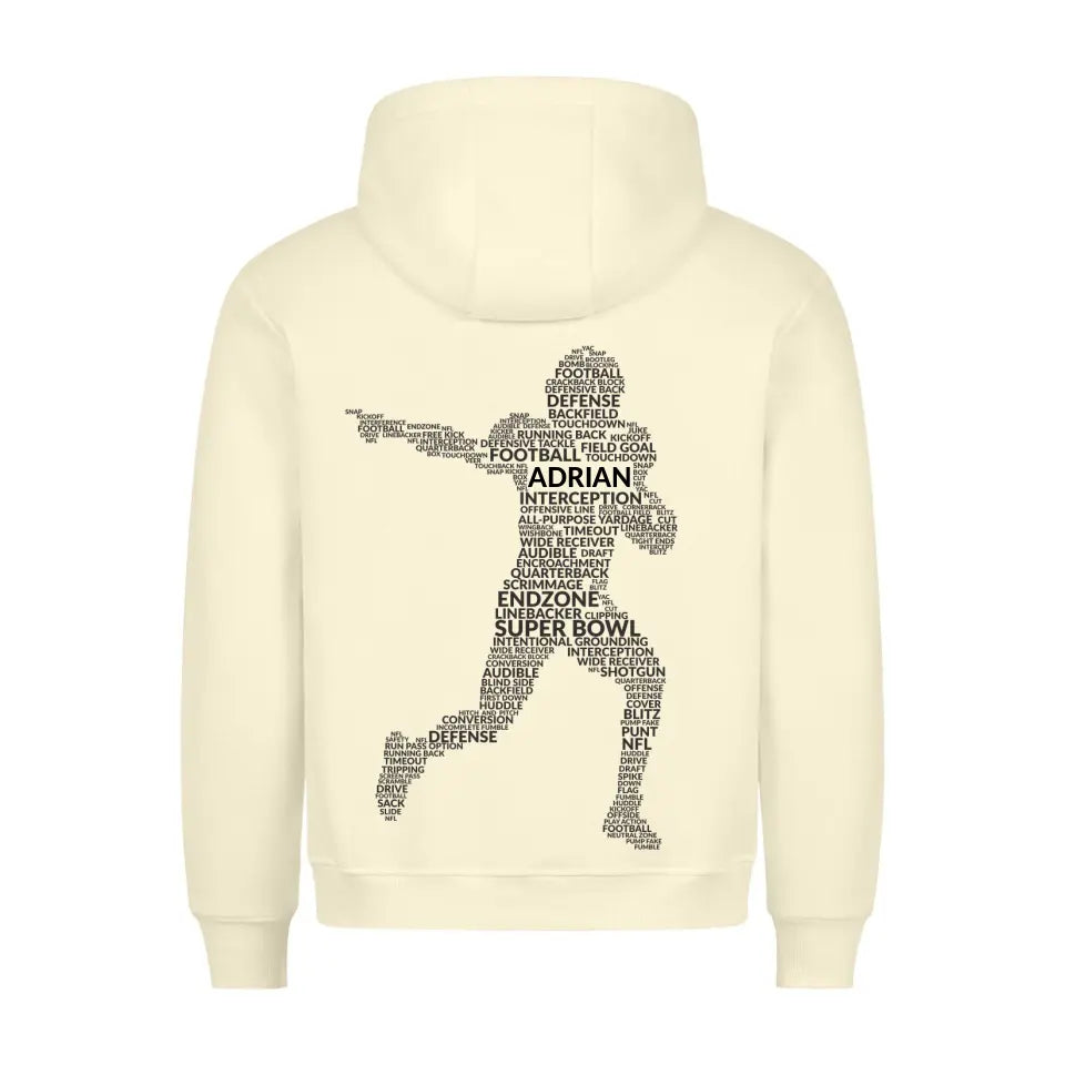 "Football Player" - Hoodie Unisex (personalisierbar) - cheerwear