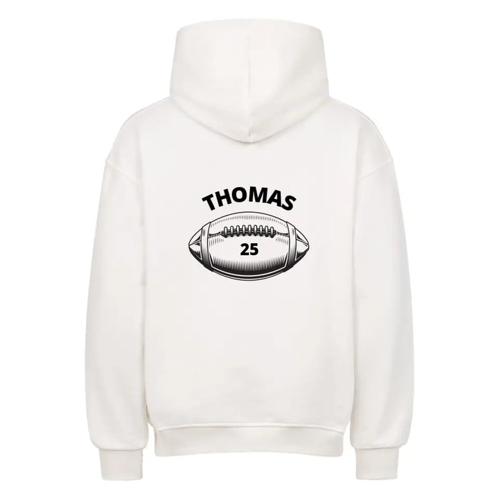 "Football" - Oversize Hoodie Unisex (personalisierbar) - cheerwear