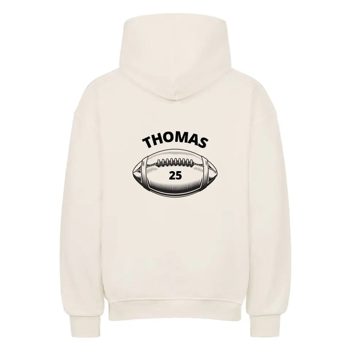 "Football" - Oversize Hoodie Unisex (personalisierbar) - cheerwear