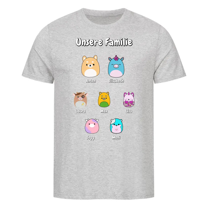 "Squishmallow Familie" - Shirt Unisex (personalisierbar) - cheerwear