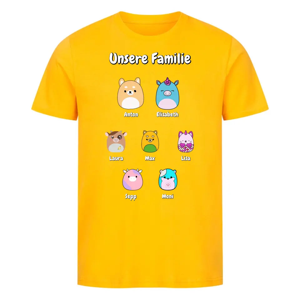 "Squishmallow Familie" - Shirt Unisex (personalisierbar) - cheerwear