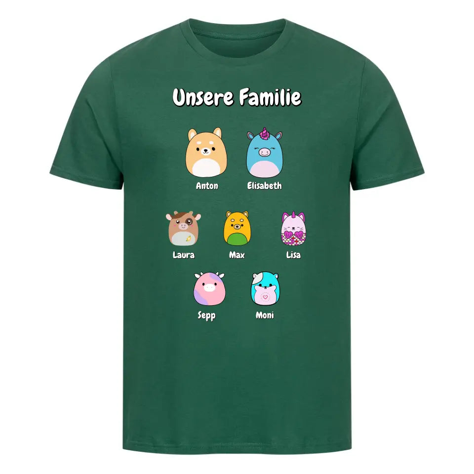 "Squishmallow Familie" - Shirt Unisex (personalisierbar) - cheerwear