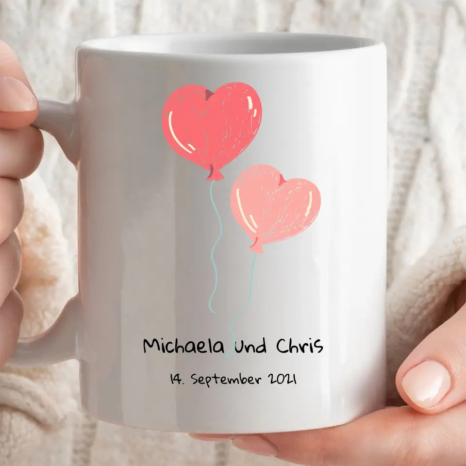 "Luftballons" - Tasse (personalisierbar) - cheerwear