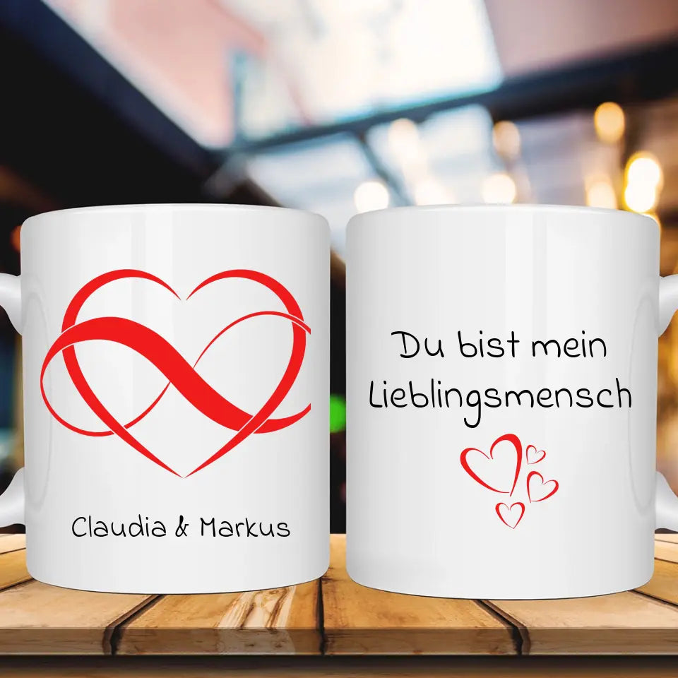 "Lieblingsmensch" - Tasse (personalisierbar) - cheerwear