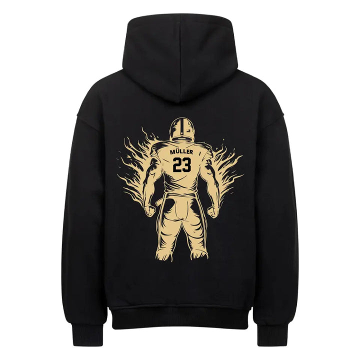 "Football Fighter" - Oversized Hoodie Unisex (personalisierbar) - cheerwear