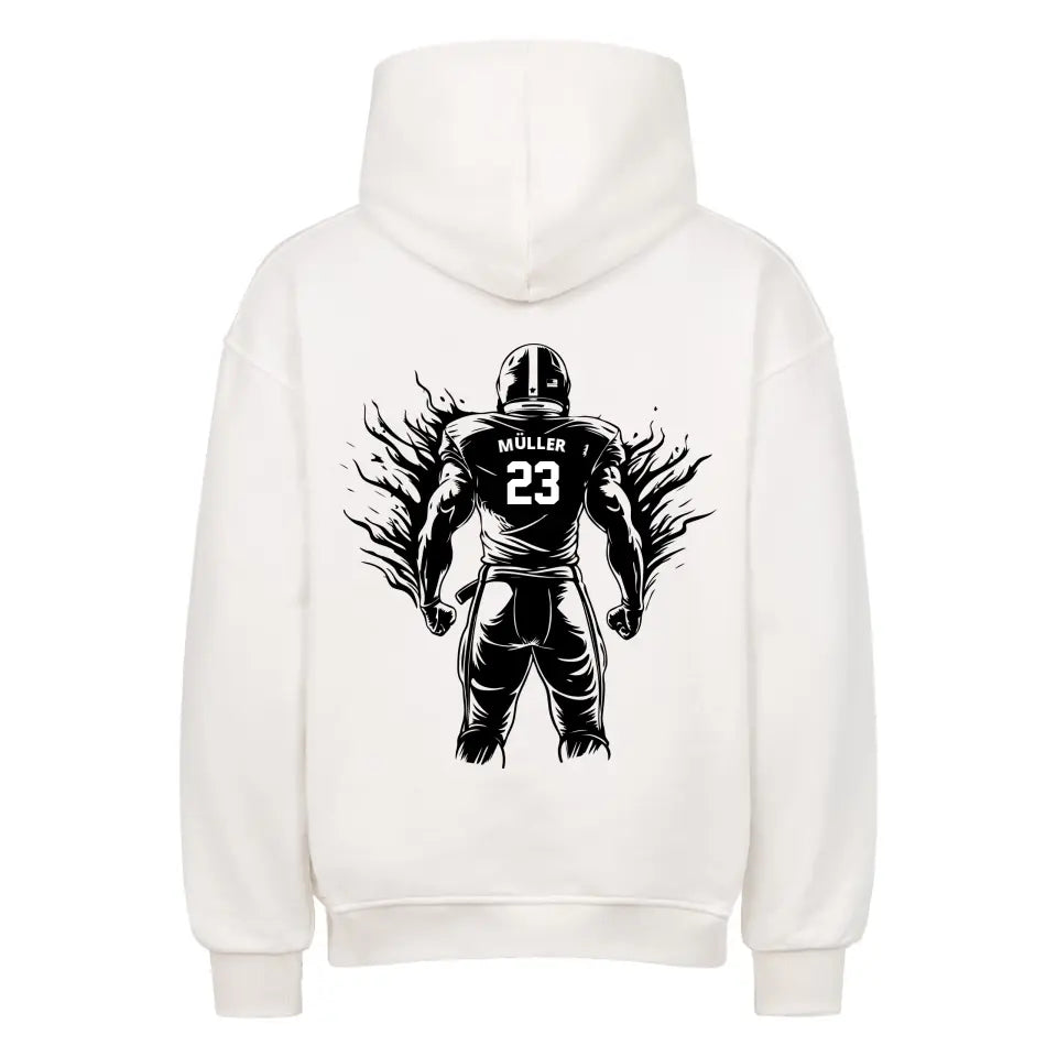 "Football Fighter" - Oversized Hoodie Unisex (personalisierbar) - cheerwear