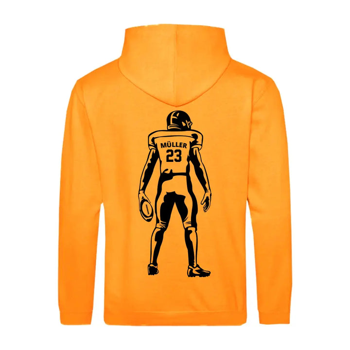 "Football Spieler" Zipper Hoodie Unisex (personalisierbar) - cheerwear