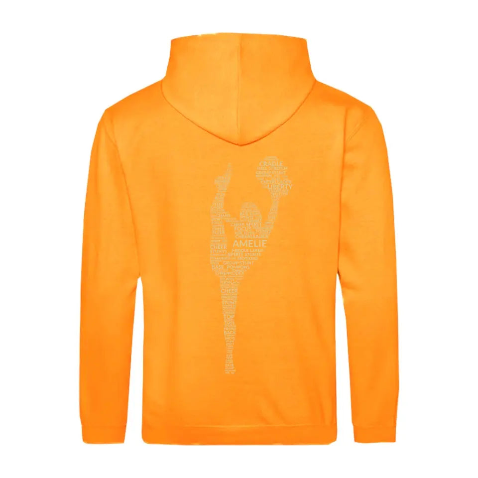 "Cheerleader" Zipper Hoodie Unisex (personalisierbar) - cheerwear