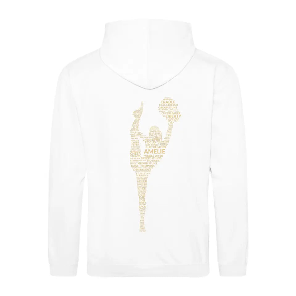 "Cheerleader" Zipper Hoodie Unisex (personalisierbar) - cheerwear