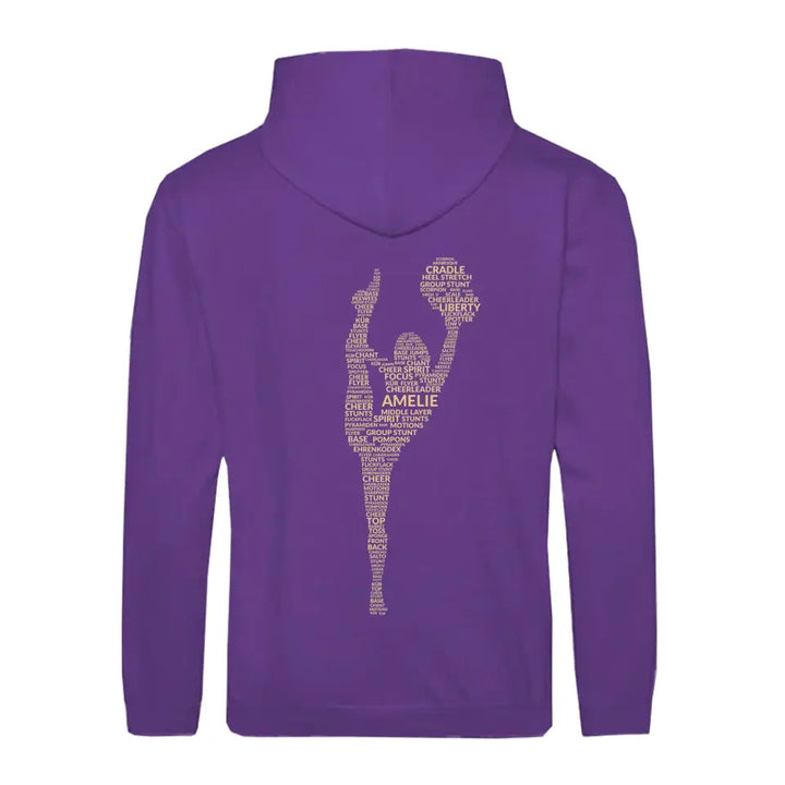 "Cheerleader" Zipper Hoodie Unisex (personalisierbar) - cheerwear