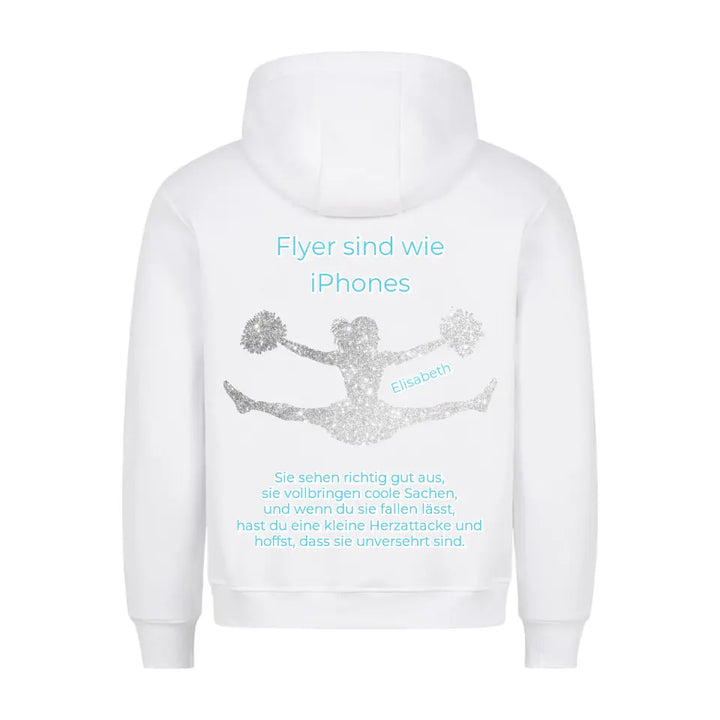 "Flyer Silber" Hoodie Unisex (personalisierbar) - cheerwear