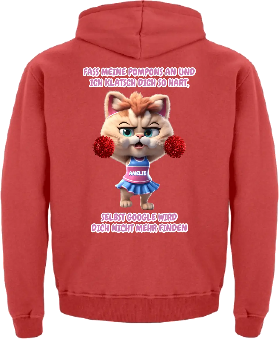 "Cheer Cat" Kinder Hoodie (personalisierbar) - cheerwear