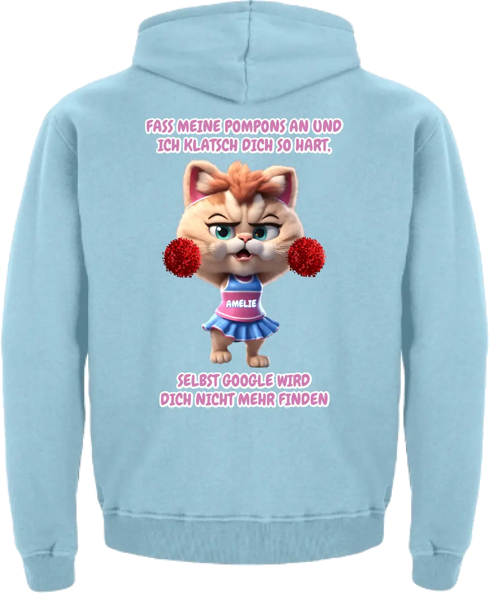 "Cheer Cat" Kinder Hoodie (personalisierbar) - cheerwear