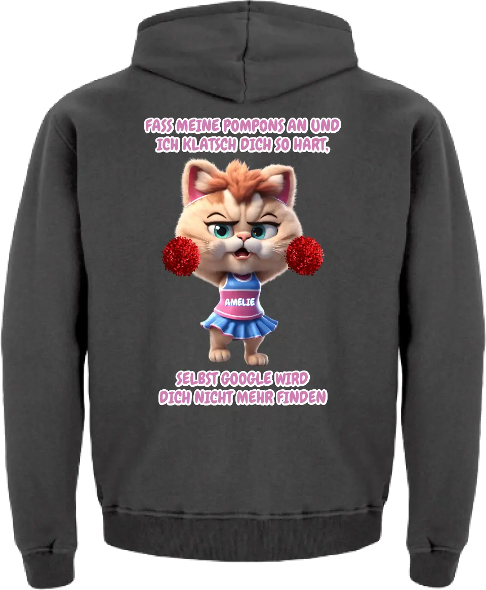 "Cheer Cat" Kinder Hoodie (personalisierbar) - cheerwear