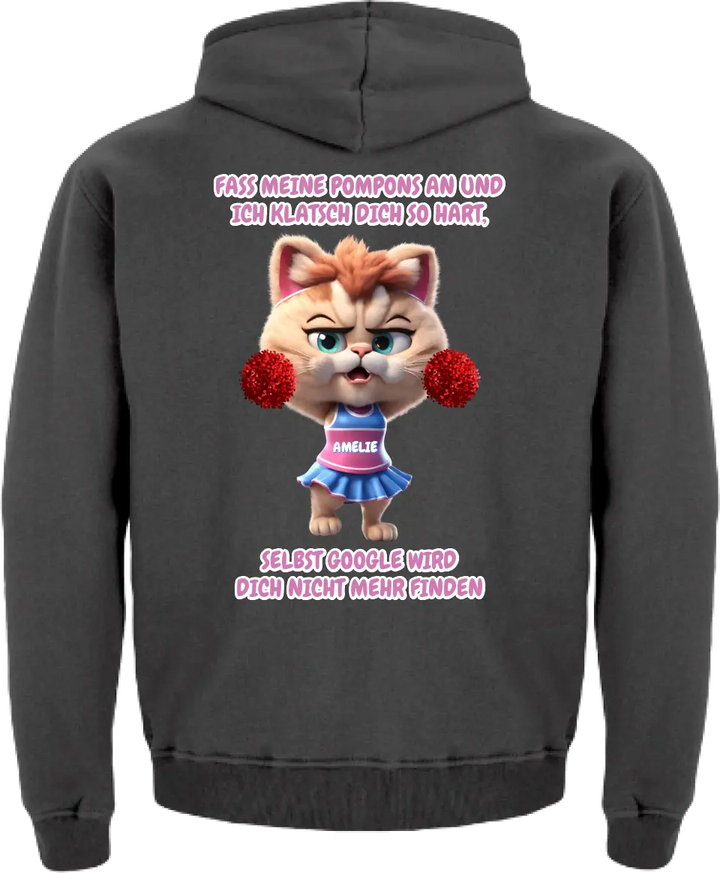 "Cheer Cat" Kinder Hoodie (personalisierbar) - cheerwear