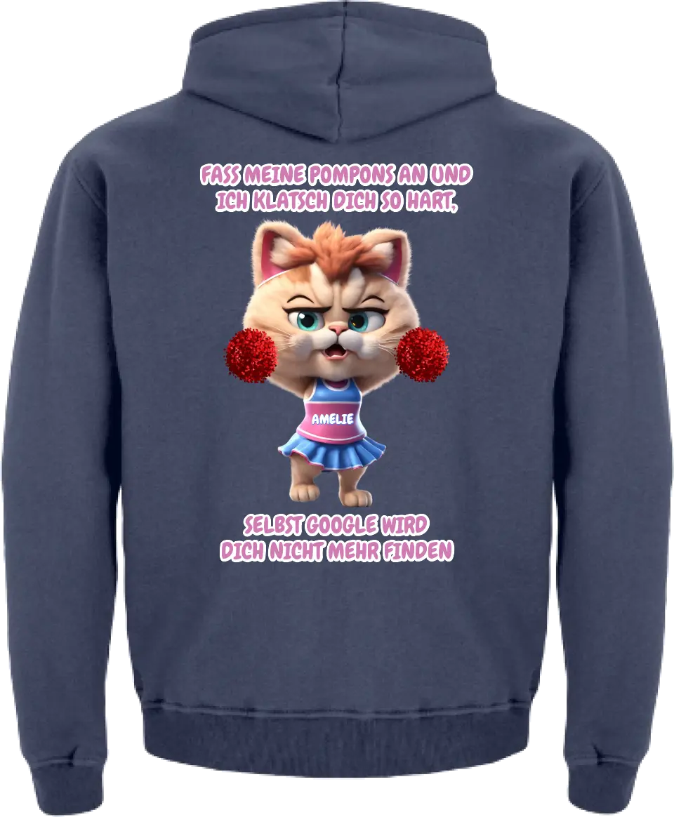 "Cheer Cat" Kinder Hoodie (personalisierbar) - cheerwear