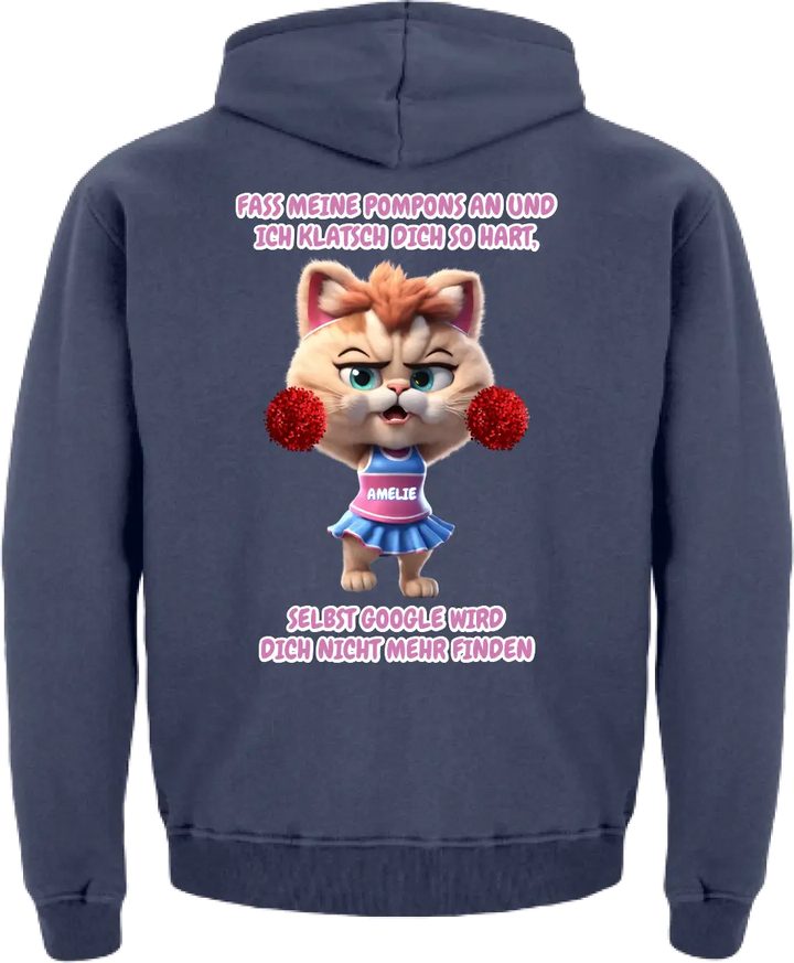 "Cheer Cat" Kinder Hoodie (personalisierbar) - cheerwear