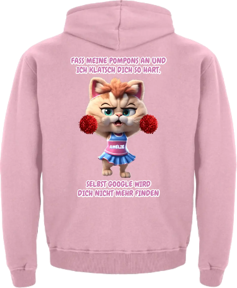 "Cheer Cat" Kinder Hoodie (personalisierbar) - cheerwear