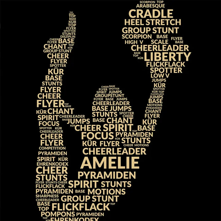 "Cheerleader" - Hoodie Unisex (personalisierbar) - cheerwear