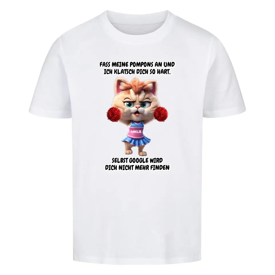 "Cheer Cat" Kinder Shirt (personalisierbar) - cheerwear