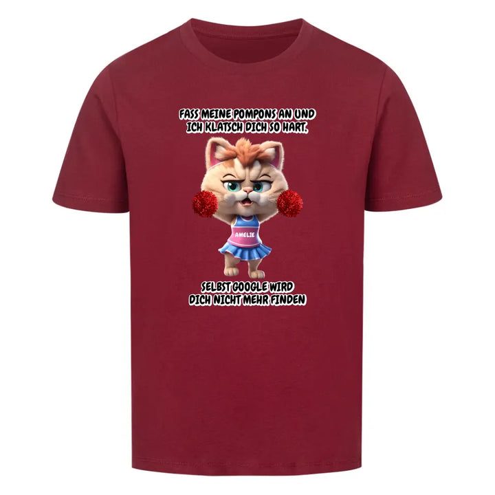 "Cheer Cat" Kinder Shirt (personalisierbar) - cheerwear