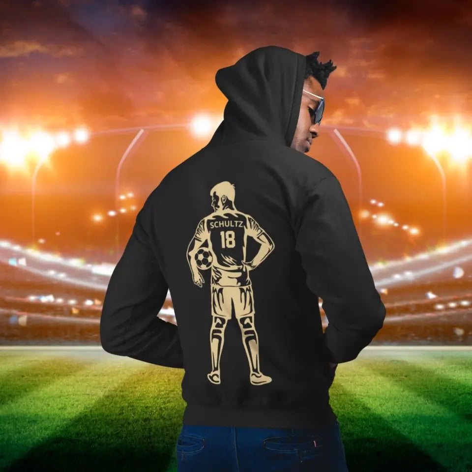 "Fußball Spieler" Hoodie Unisex (personalisierbar) - cheerwear