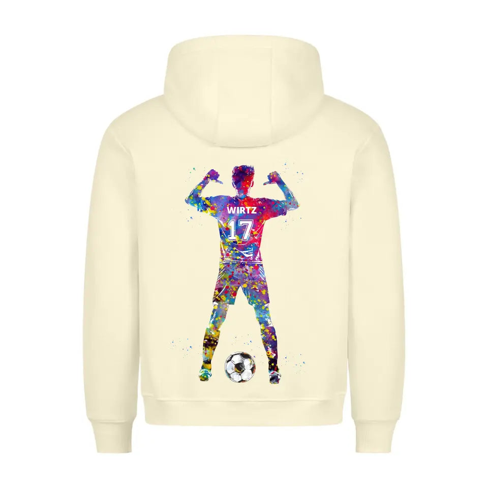 "Fußball Kunst" Hoodie Unisex (personalisierbar) - cheerwear