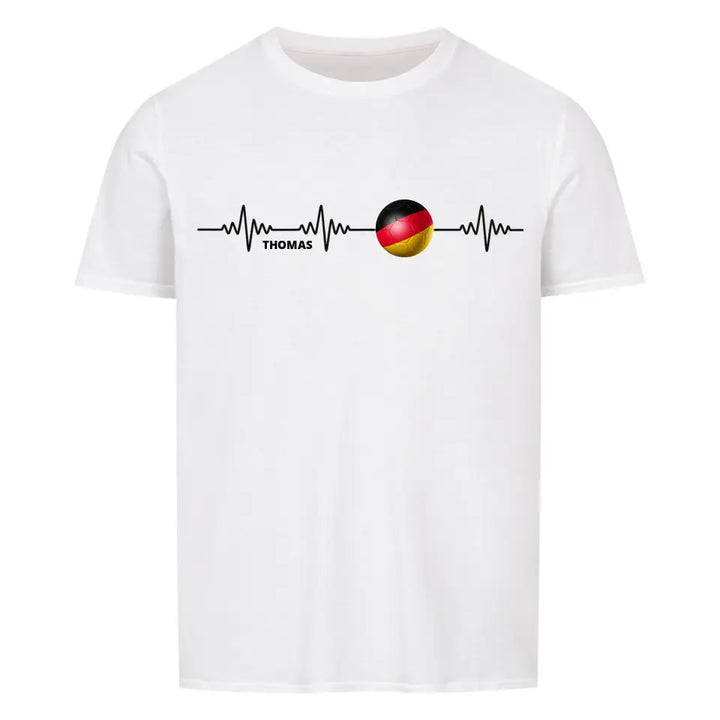 "Fußball Herzschlag" Shirt Unisex (personalisierbar) - cheerwear