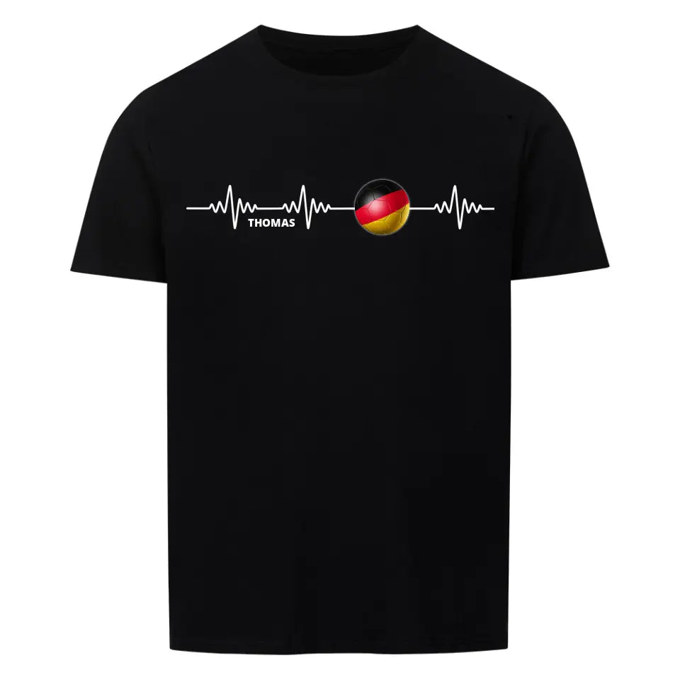 "Fußball Herzschlag" Shirt Unisex (personalisierbar) - cheerwear