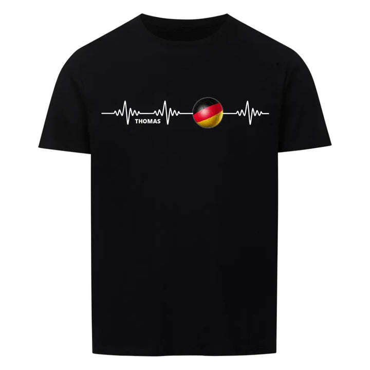 "Fußball Herzschlag" Shirt Unisex (personalisierbar) - cheerwear