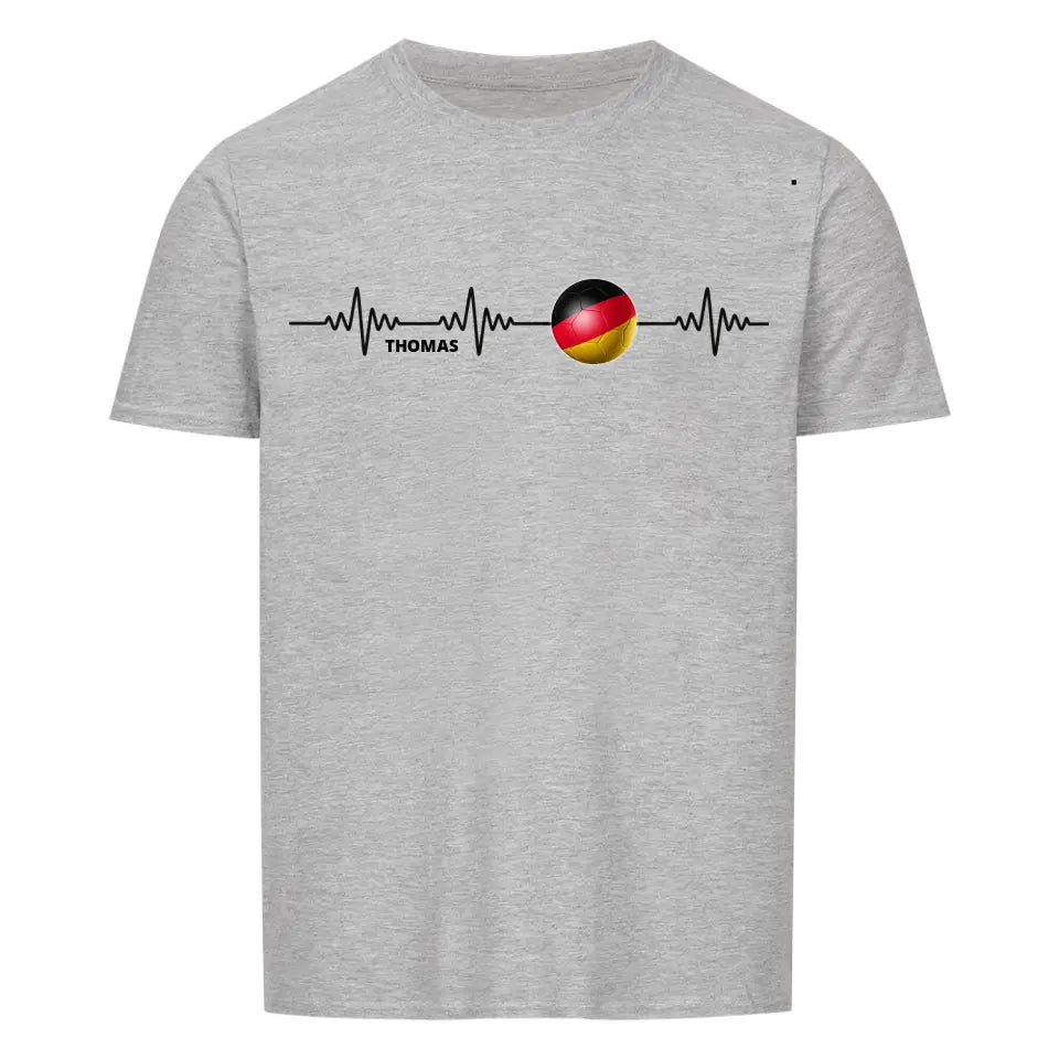 "Fußball Herzschlag" Shirt Unisex (personalisierbar) - cheerwear