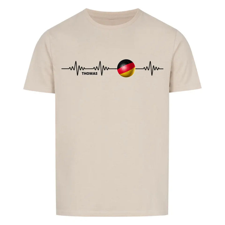 "Fußball Herzschlag" Shirt Unisex (personalisierbar) - cheerwear