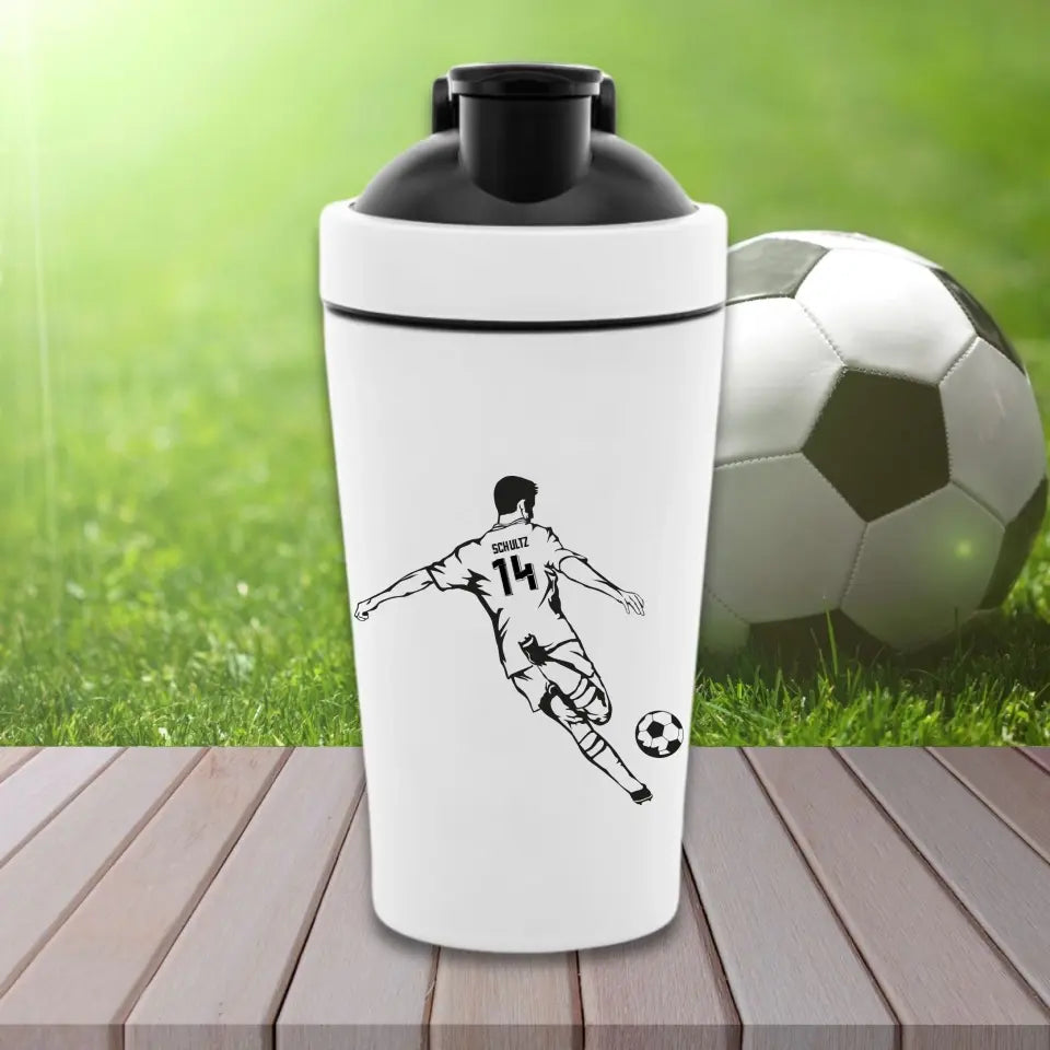 "Fußball Power" Fitness Shaker (personalisierbar) - cheerwear