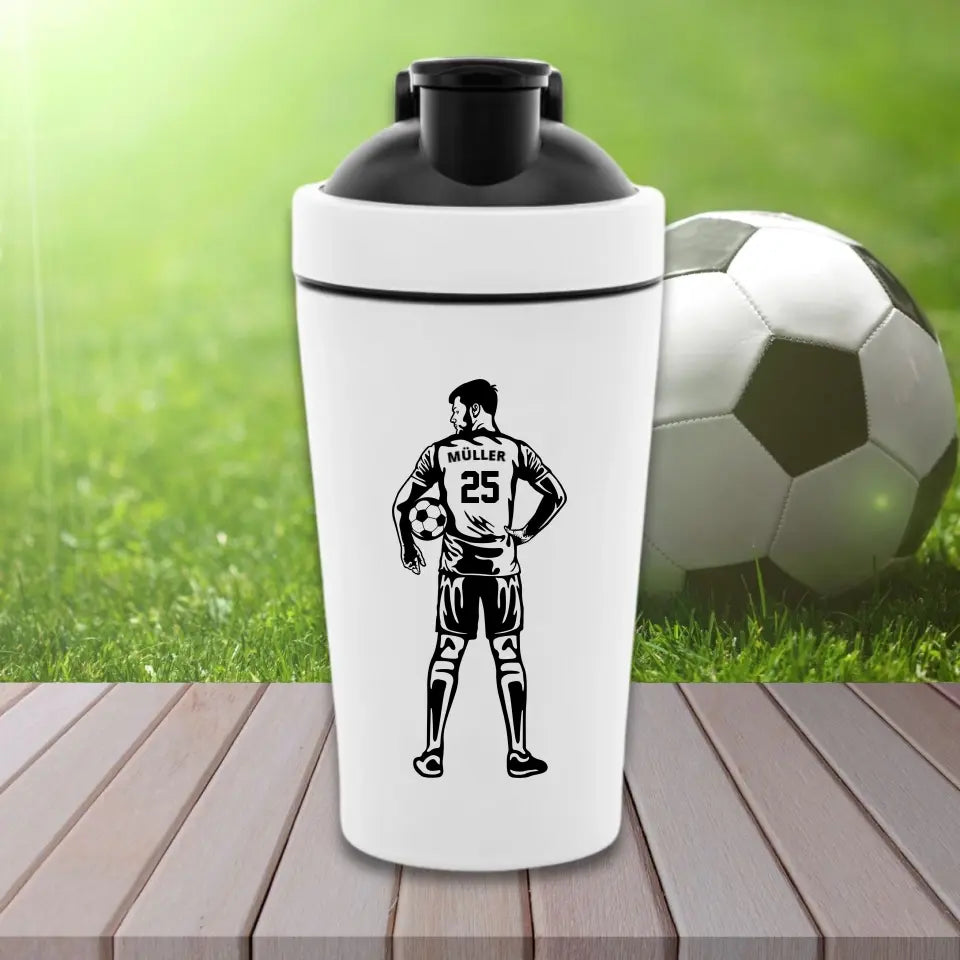 "Fußball Spieler" Fitness Shaker (personalisierbar) - cheerwear