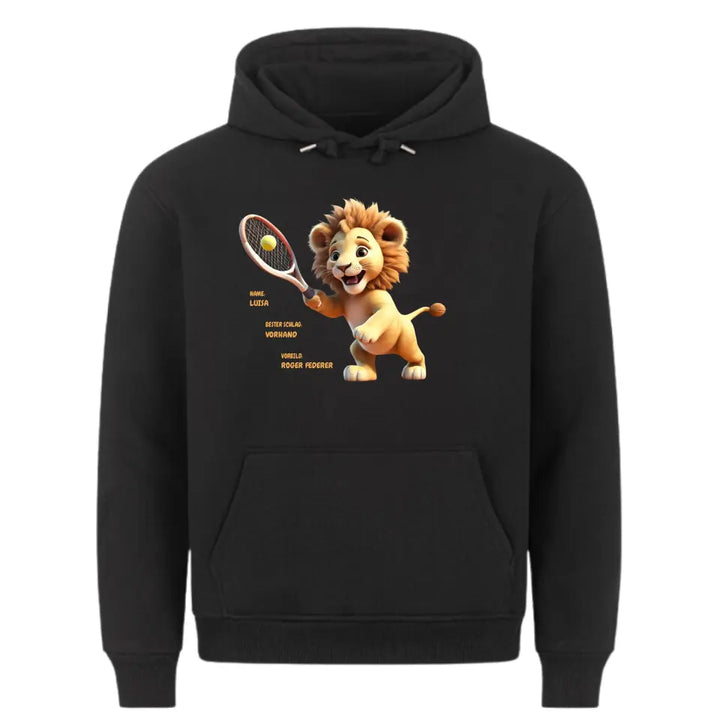 "Tennis Löwe" Hoodie Unisex (personalisierbar) - cheerwear