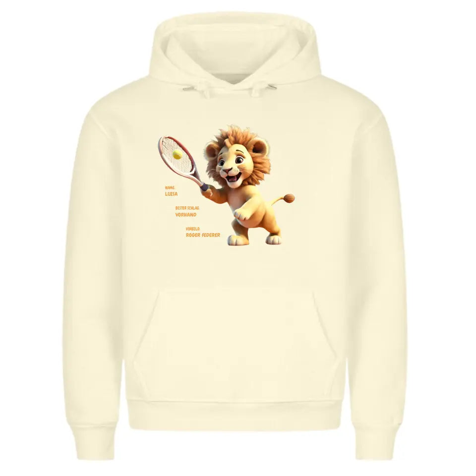 "Tennis Löwe" Hoodie Unisex (personalisierbar) - cheerwear