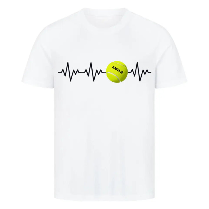 "Herzschlag Tennis" Shirt Unisex (personalisierbar) - cheerwear