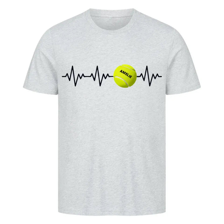 "Herzschlag Tennis" Shirt Unisex (personalisierbar) - cheerwear