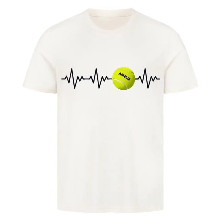 "Herzschlag Tennis" Shirt Unisex (personalisierbar) - cheerwear