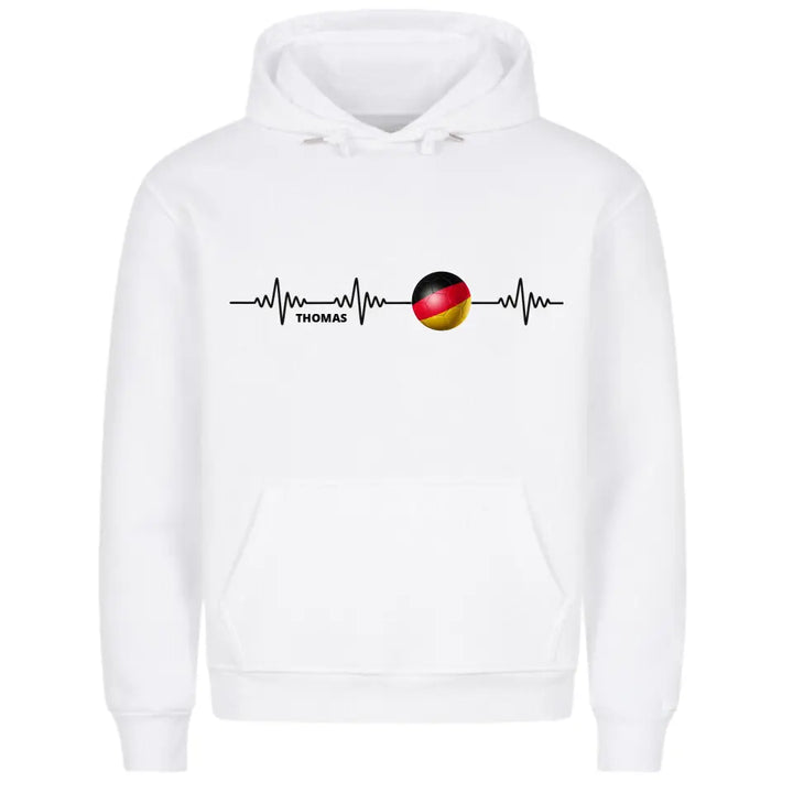 "Fußball Herzschlag" Hoodie Unisex (personalisierbar) - cheerwear