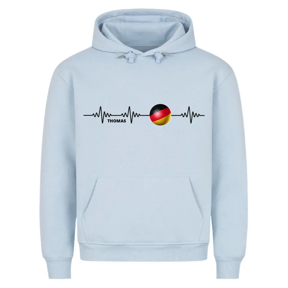 "Fußball Herzschlag" Hoodie Unisex (personalisierbar) - cheerwear