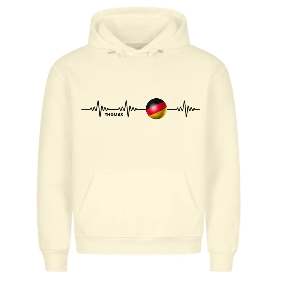 "Fußball Herzschlag" Hoodie Unisex (personalisierbar) - cheerwear