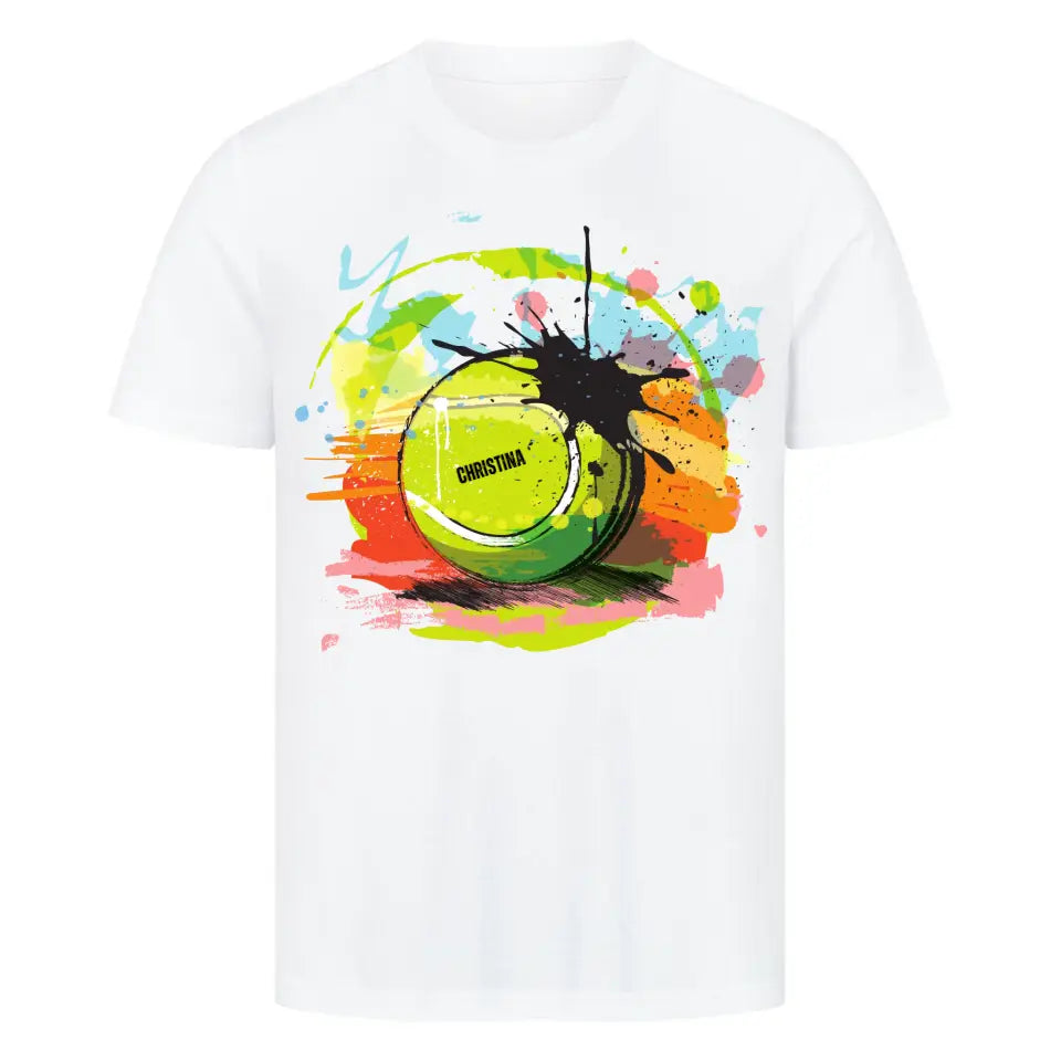 "Tennis Klecks" Shirt Unisex (personalisierbar) - cheerwear