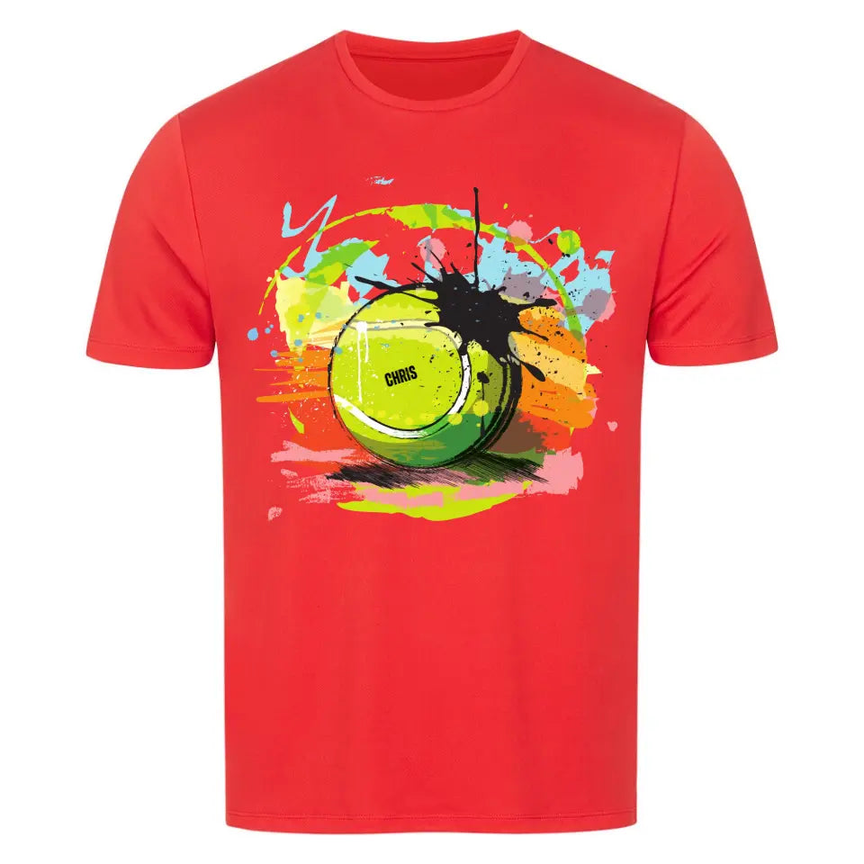 "Tennis Klecks" Sport Shirt Unisex (personalisierbar) - cheerwear